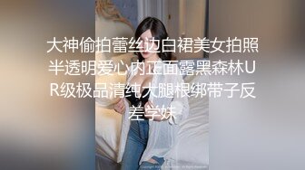 大神偷拍蕾丝边白裙美女拍照半透明爱心内正面露黑森林UR级极品清纯大腿根绑带子反差学妹