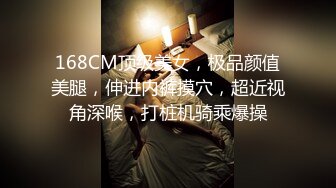 168CM顶级美女，极品颜值美腿，伸进内裤摸穴，超近视角深喉，打桩机骑乘爆操