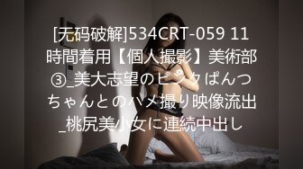 [无码破解]534CRT-059 11時間着用【個人撮影】美術部③_美大志望のピンクぱんつちゃんとのハメ撮り映像流出_桃尻美小女に連続中出し