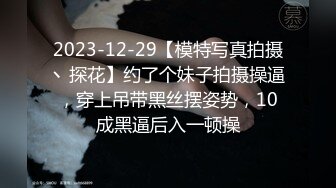 2023-12-29【模特写真拍摄丶探花】约了个妹子拍摄操逼，穿上吊带黑丝摆姿势，10成黑逼后入一顿操