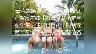 云盘露脸泄密！高颜清纯E奶肥臀反差妹【石高慧】不雅视图全集，还求爸爸肏，对话淫荡，可惜了被个纹身肥猪佬各种蹂躏 (1)